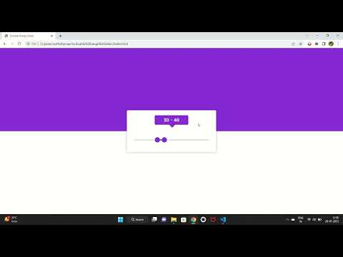 double range html css and javascript