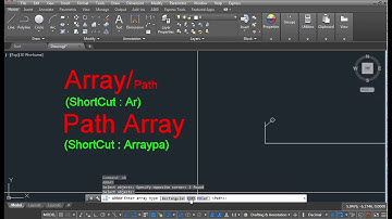 Path Array Command In AutoCAD In Hindi