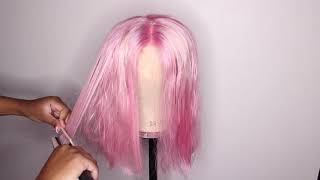 Cute pink bob + WATCH ME TRY WATERCOLOR ft Dyhair777!