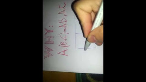 Mathematics   a(b+c)=ab+ac - But Why ?