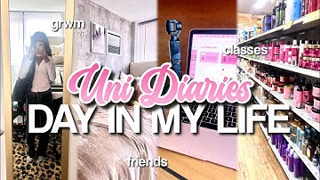 UNI DIARIES: PRODUCTIVE DAY IN MY LIFE | grwm, classes, friends