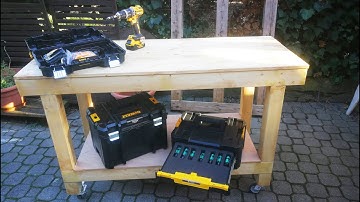 Tavolo da lavoro fai da te... il più facile che possiate costruire. Easy Workbench DIY Free Plans
