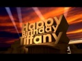 Happy Birthday Tiffany