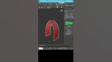 Modeling an Outdoor Vaulted Arcade in 3ds Max | Quick 35-Second Guide #shorts #3dsmax #arches