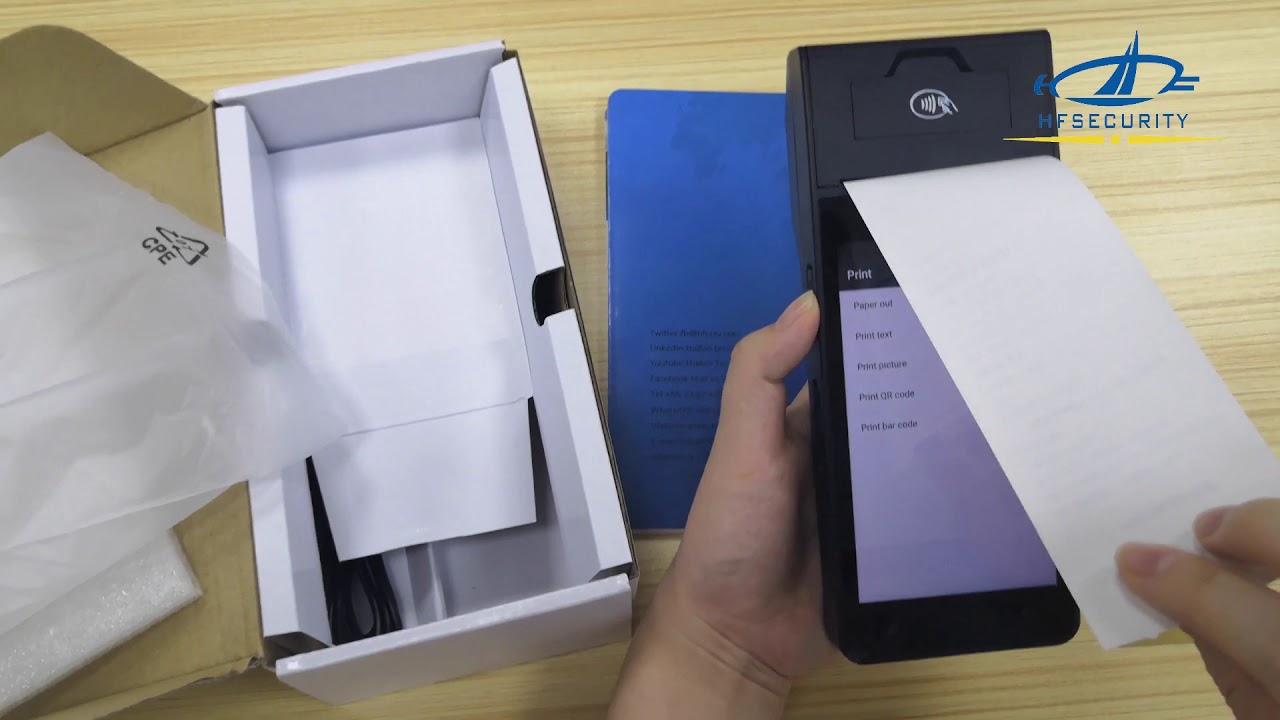 FP605 POS Terminal Demo Video HFSecurity - YouTube