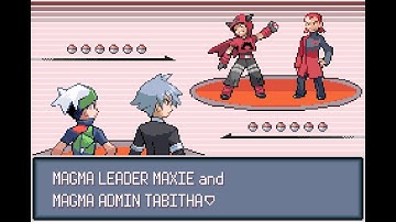 Pokemon Parallel Emerald • Magma Leader Maxie and Admin Tabitha - Space Centre