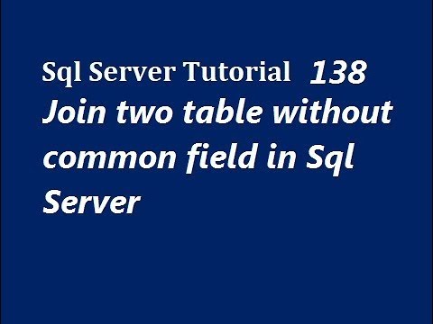 Sql join two tables without common field