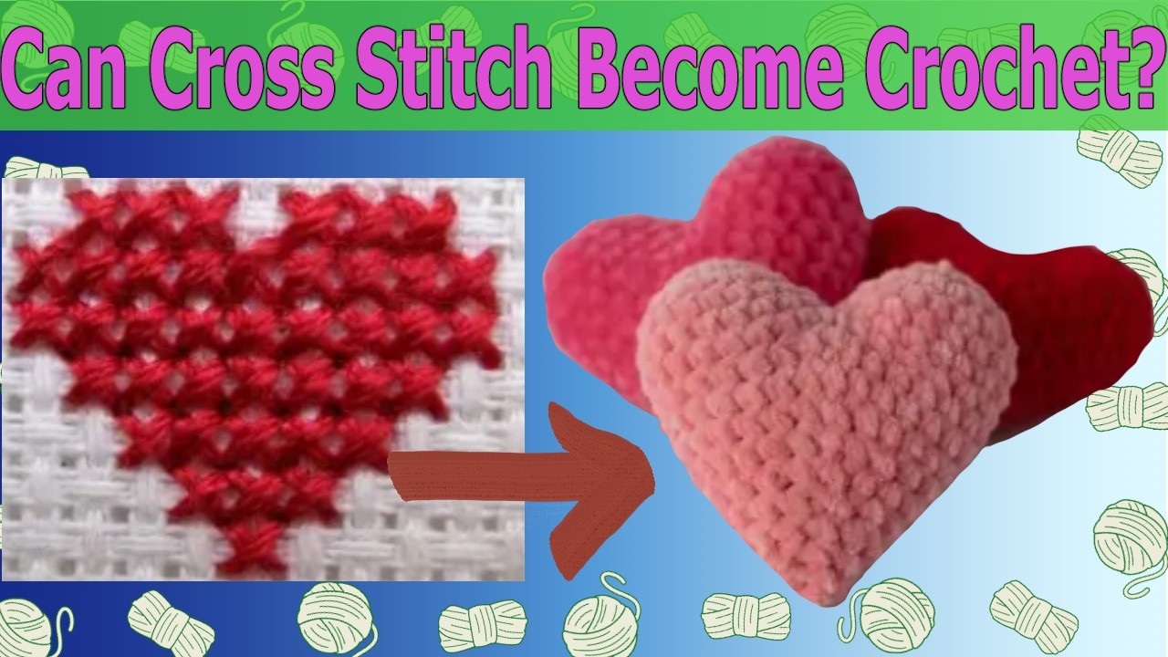 Can Cross-Stitch Graphs be used for Crochet? #crochet #crochetdaily #dailycrochet #tapesrtycrochet