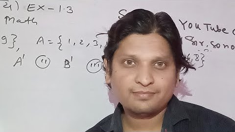 Class11th Set Theory Kc Sinha Math Exercise1.3