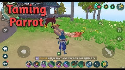 How To Tame Mottled Parrot || Utopia Origin || LoneDragon