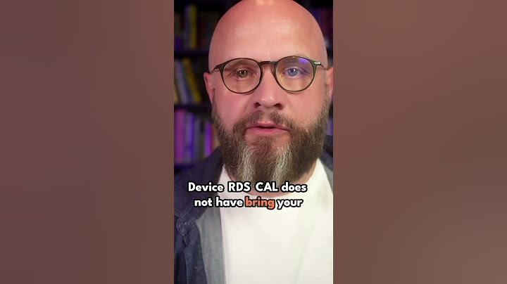 RDS CALs Are Not All Equal for Hosting
