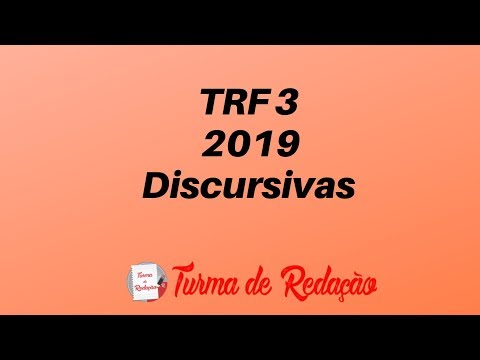 Discursivas TRF 3 Demonstrativa