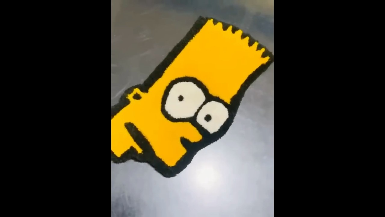 Tufted Rugs in USA Bart Simpson rug ASMR Area Rugs 