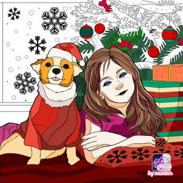 Retal Ahmed with paint by number
