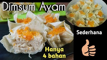 Cara membuat dimsum ayam sederhana hanya 4 bahan
