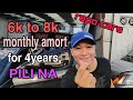 6k to 8k monthly amort for 4 years na repossessed cars