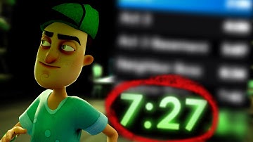 Hello Neighbor PC Any% Speedrun Former World Record [7:27.23 without loads]
