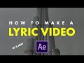 How to make a lyric in 5 minutes