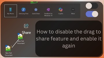 How to disable the drag to share feature and enable it again