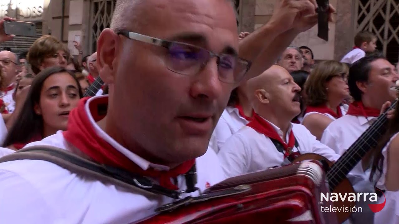 'Momentico' de la Aurora a San Fermín