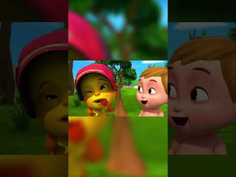 Learn Fruits Color with Animals 🌈Learn Animals Colors 3D Animation #shorts #nurseryrhymes #animals