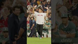 Daisuke Matsuzaka with the 1st pitch at Fenway!
