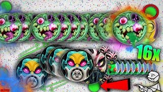 BIGGEST "GLITCHED" POPSPLIT EVER!?! COOL WIGGLY SPLIT! "16x1" LINEPOPSPLIT, VANISHPOPSLIT IN Agar.io