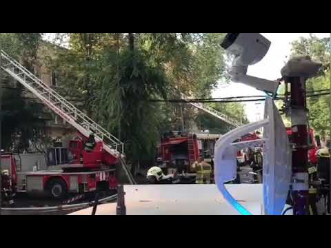Тушение пожара на Волгоградском проспекте