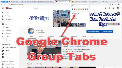 Google Chrome New Feature Tab Groups
