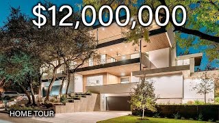 Touring a $12,000,000 Modern Mansion in Austin Texas | Insane City Views!