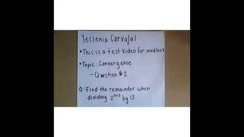 Test Video for mad3107