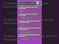 Science Question answer || Human body science Question | Gk Questions | #science #viral #shorts
