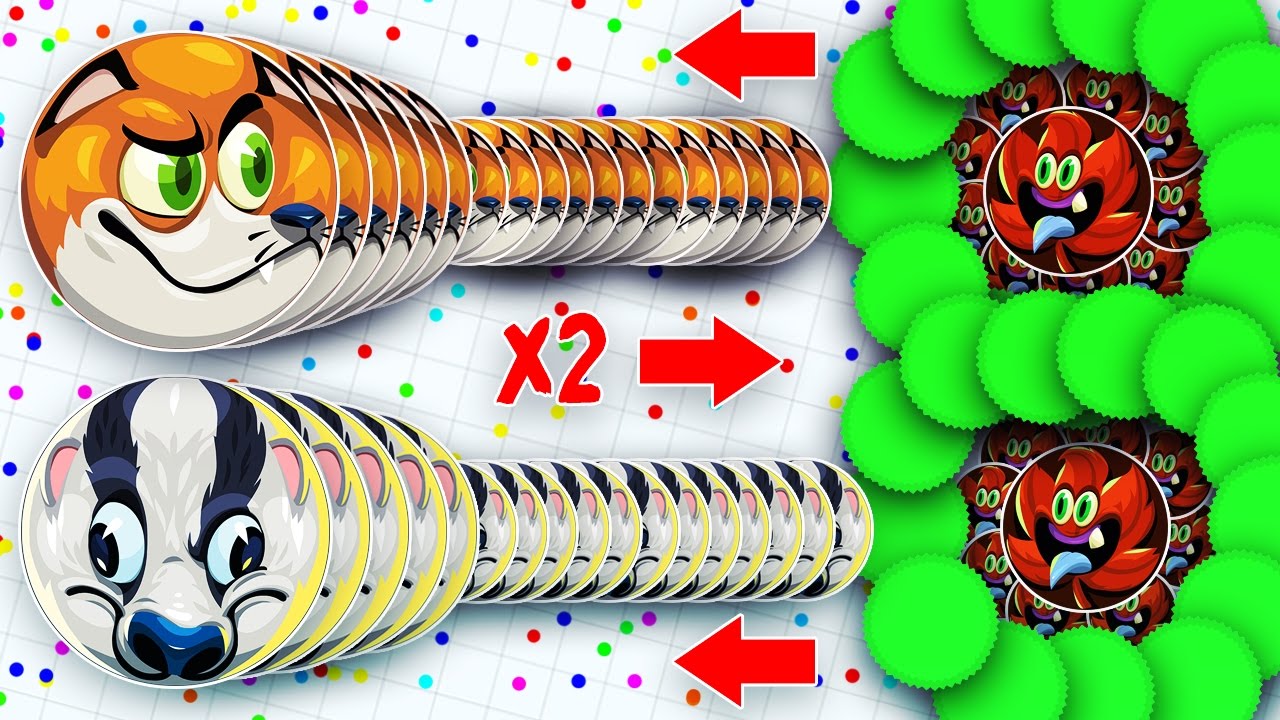SMOOTH "2x1" DOUBLE PRE SPLIT IN AGAR.IO! FALL UNCUT GAMEPLAY! (Agar.io)