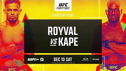 UFC VEGAS 112 LIVE ROYVAL VS KAPE LIVESTREAM & FULL FIGHT NIGHT COMPANION