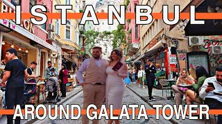 Exploring The Heart Of Istanbul: Walking Around Galata Tower And Istiklal Street | 4K UHD 60FPS