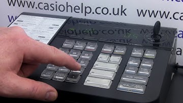 CASIO SE-S10 PCR-T280 HOW TO PROGRAM SHOP NAME INTO RECEIPT HEADER