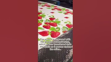 📽 What ROLLER/ROTARY Screen Printing looks like #FactoryBTS #shorts