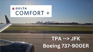 Trip Report: Tampa (TPA) to New York (JFK) - Delta Airlines Comfort+ -  Boeing 737-900ER