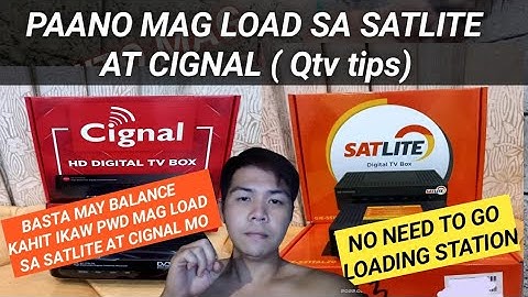 Paano mag load sa SATLITE at CIGNAL natin!__How to load SATLITE & CIGNAL using regular load,