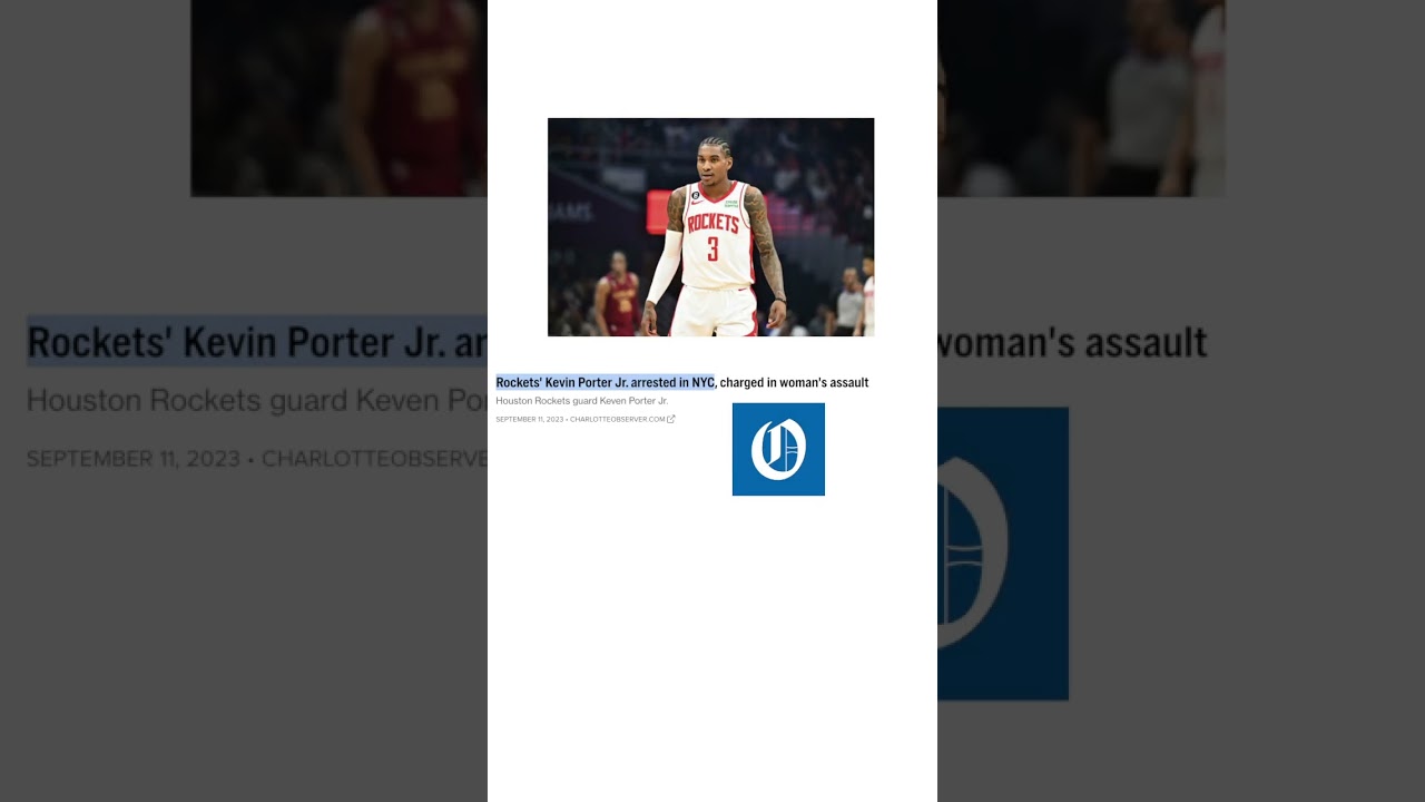 What Happened to Kevin Porter Jr??? #like #nba #nba2k24 #news #newstatus #subscribe #viral #tiktok