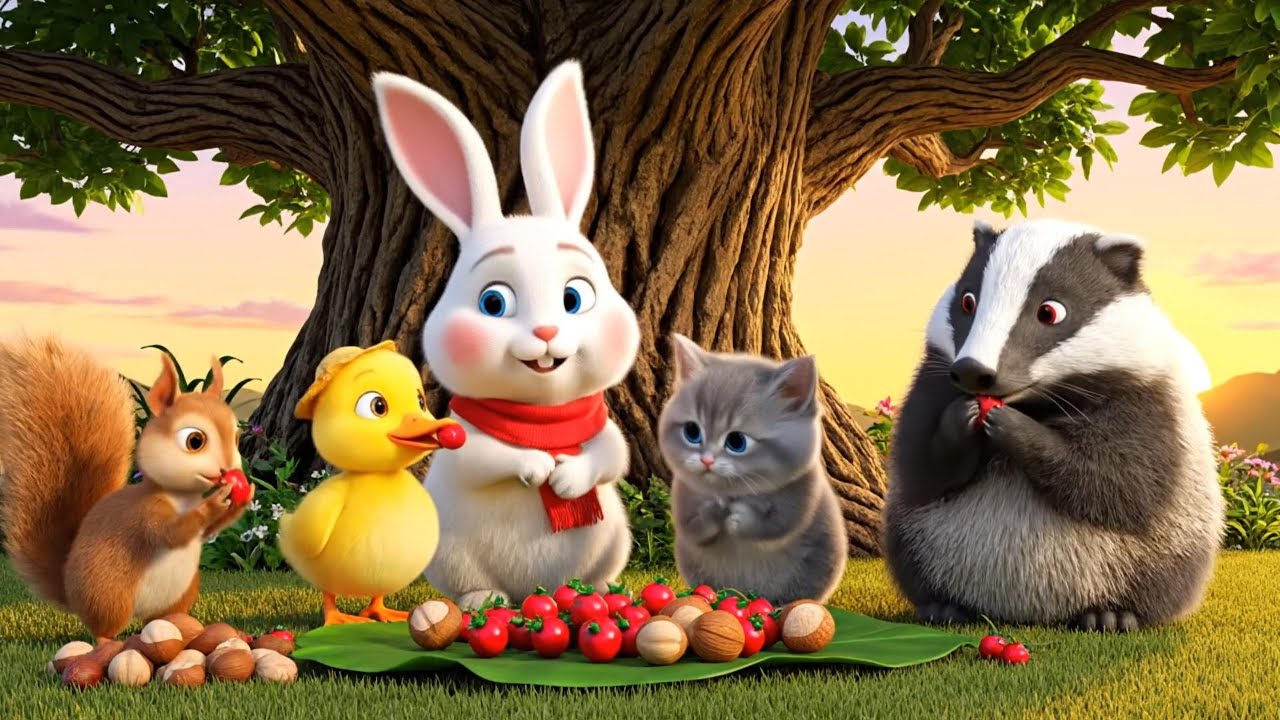 🐰🐤Roro, Dodo, and Kiki: The Mystery of the Golden Acorn & the Journey Through the Dark Cave