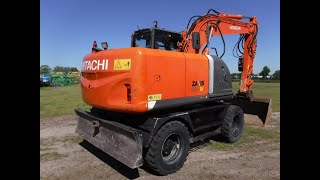 : PRIMA Used Equipment : Wheel Excavator Hitachi ZX140W-3, 2009, 14731h