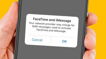 Your Network Provider May Charge For SMS Messages Used to Activate Facetime and iMessage | iOS 16