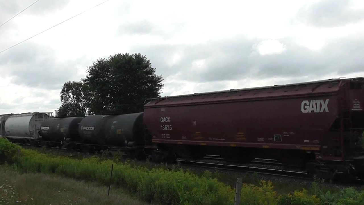 CN 393 west crosses the Melrose Diamond. Aug 23 2010