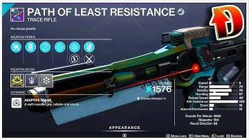 Path of Least Resistance Trace Rifle First Look - Destiny 2 Season of the Seraph