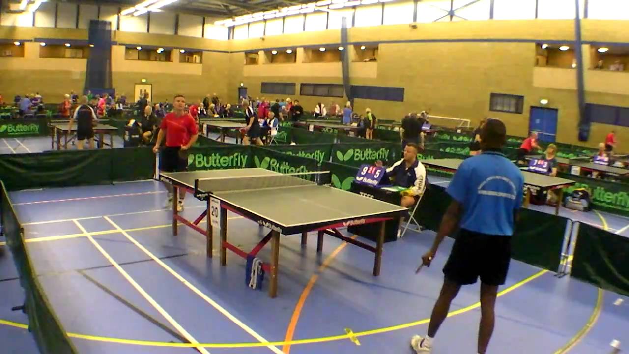 4th set Abdul Wuraola V Chris Bartram Midlands VETTS Table Tennis