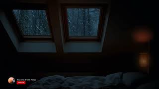 Rain Sounds Covers the Narrow Room Ambience   Lying in Attic and Listening to Rain Falling on Roof