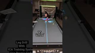 Leg Drill With ICA Training System 🎯 #9ball #billiards #onepocket #8ballpool