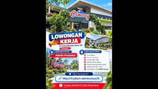 Lowongan Admin Produksi PT Cisarua Mountain Dairy Tbk (CIMORY) Cisarua, SMA/SMK, 18–25 Tahun