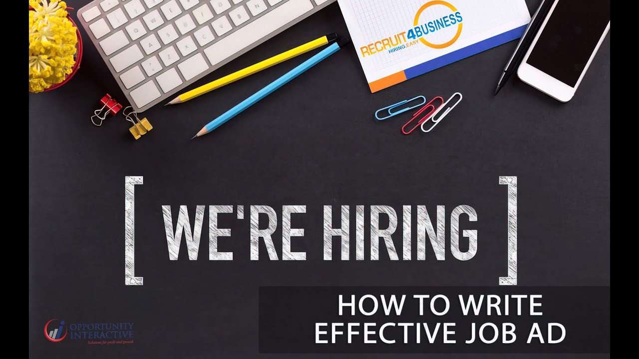 How to Write an Effective Job Ad - YouTube